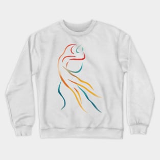 Two Dancers abstract art print Crewneck Sweatshirt